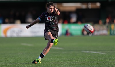 121225 - Wales U20 v Scotland U20, International Friendly - Carwyn Leggatt-Jones of Wales kicks a conversion