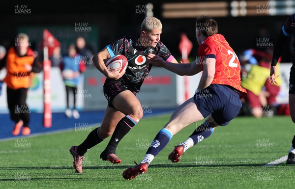 121225 - Wales U20 v Scotland U20, International Friendly - Evan Morris of Wales attacks