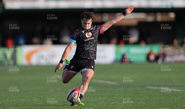121225 - Wales U20 v Scotland U20, International Friendly - Carwyn Leggatt-Jones of Wales kicks a conversion