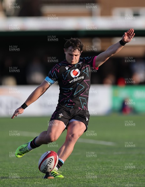 121225 - Wales U20 v Scotland U20, International Friendly - Carwyn Leggatt-Jones of Wales kicks a conversion