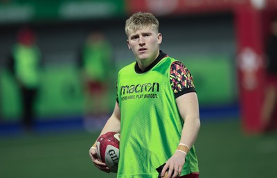 200226 - Wales U20 v Scotland U20, 2026 U20 Six Nations - Wales warm up ahead of the match