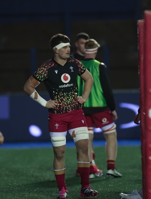 200226 - Wales U20 v Scotland U20, 2026 U20 Six Nations - Wales warm up ahead of the match