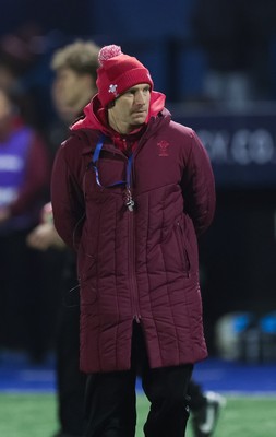 200226 - Wales U20 v Scotland U20, 2026 U20 Six Nations - Wales warm up ahead of the match