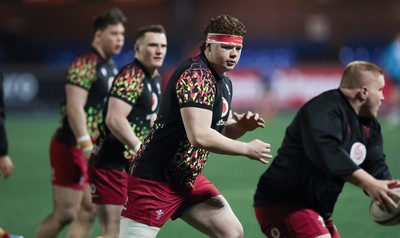 200226 - Wales U20 v Scotland U20, 2026 U20 Six Nations - Wales warm up ahead of the match