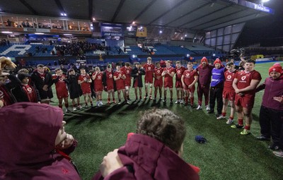 200226 - Wales U20 v Scotland U20, 2026 U20 Six Nations - Wales players at the end of the match