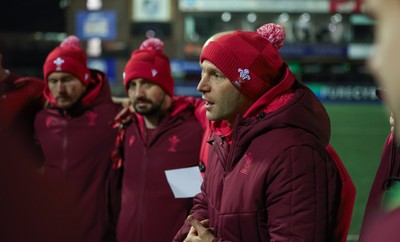 200226 - Wales U20 v Scotland U20, 2026 U20 Six Nations - Wales U20 head coach Richard Whiffin at the end of the match