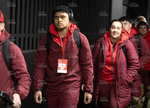 200226 - Wales U20 v Scotland U20, 2026 U20 Six Nations - Wales arrive at the Arms Park ahead of the match