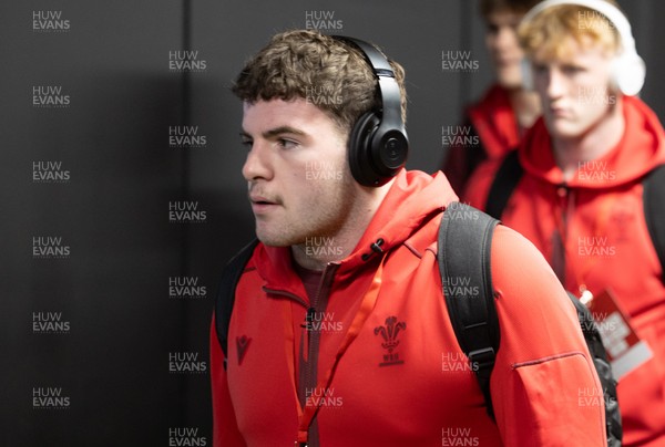 200226 - Wales U20 v Scotland U20, 2026 U20 Six Nations - Wales arrive at the Arms Park ahead of the match