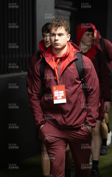 200226 - Wales U20 v Scotland U20, 2026 U20 Six Nations - Wales arrive at the Arms Park ahead of the match