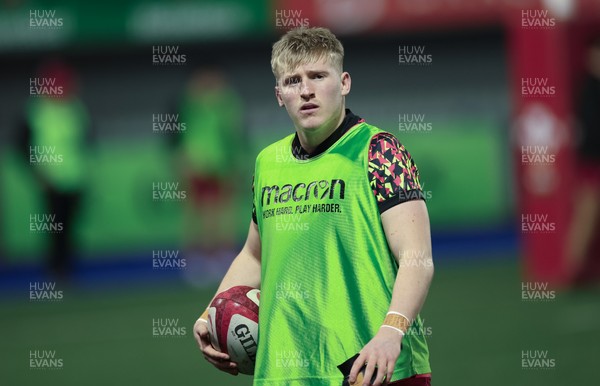 200226 - Wales U20 v Scotland U20, 2026 U20 Six Nations - Wales warm up ahead of the match