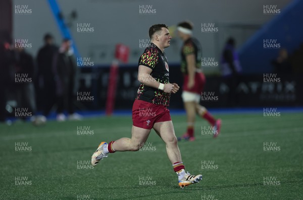 200226 - Wales U20 v Scotland U20, 2026 U20 Six Nations - Wales warm up ahead of the match