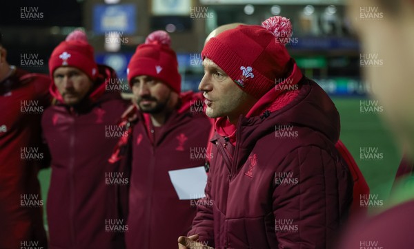 200226 - Wales U20 v Scotland U20, 2026 U20 Six Nations - Wales U20 head coach Richard Whiffin at the end of the match
