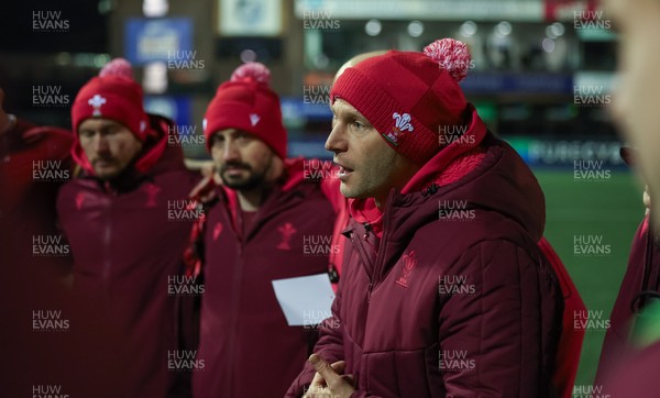 200226 - Wales U20 v Scotland U20, 2026 U20 Six Nations - Wales U20 head coach Richard Whiffin at the end of the match