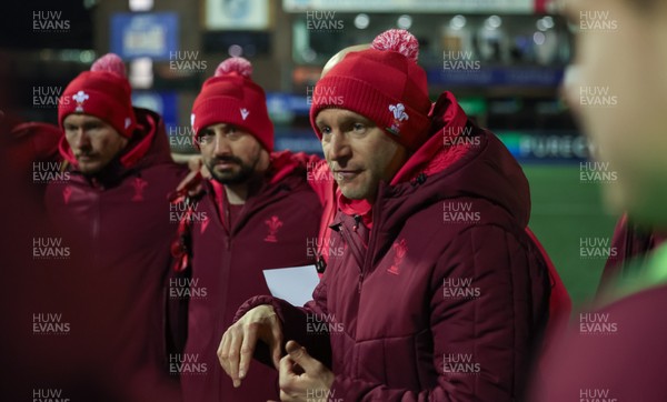 200226 - Wales U20 v Scotland U20, 2026 U20 Six Nations - Wales U20 head coach Richard Whiffin at the end of the match