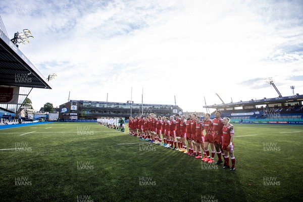070721 - Wales U20s v England U20s - U20s 6 Nations Championship - Wales sing the anthem