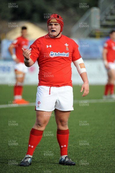 220619 - Wales U20 v England U20 - World Rugby Under 20 Championship - 5th Place Final -  Nick English of Wales