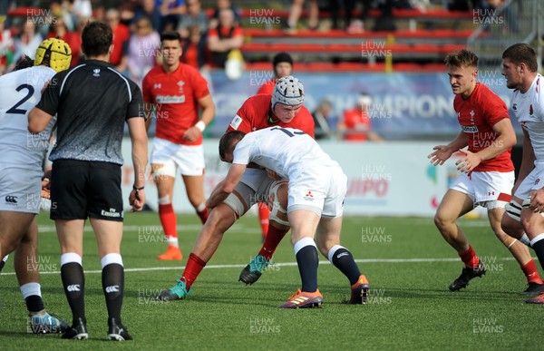 220619 - Wales U20 v England U20 - World Rugby Under 20 Championship - 5th Place Final -  Ed Scragg of Wales