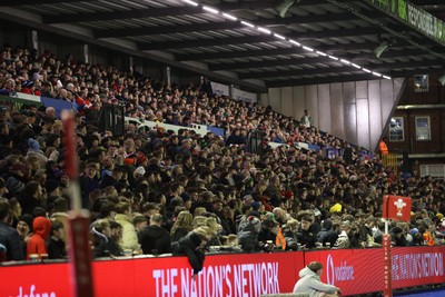 140325 - Wales U20s v England U20s - U20s Six Nations Championship - The crowd watch the game