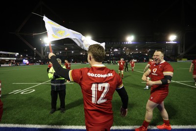 140325 - Wales U20s v England U20s - U20s Six Nations Championship - Steffan Emanuel of Wales at full time