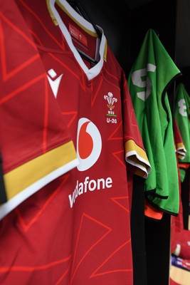 140325 - Wales U20 v England U20 - Six Nations Chamionship - A general view of the Wales changing rooms ahead of the match