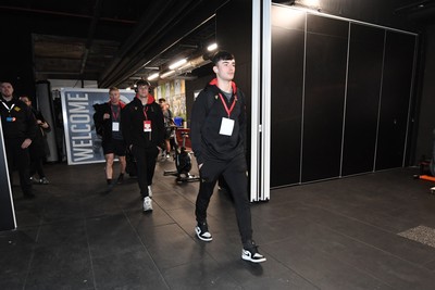 140325 - Wales U20 v England U20 - Six Nations Chamionship - Wales players arrive at the stadium ahead of the match