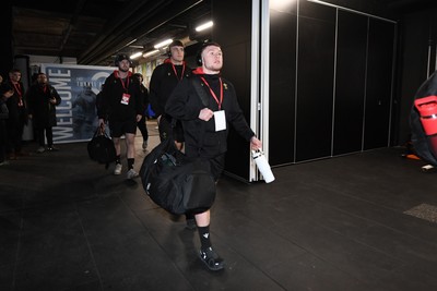 140325 - Wales U20 v England U20 - Six Nations Chamionship - Wales players arrive at the stadium ahead of the match