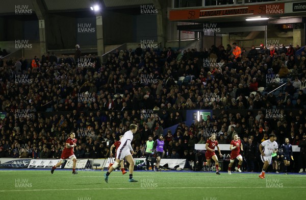 140325 - Wales U20s v England U20s - U20s Six Nations Championship - The crowd watch the game