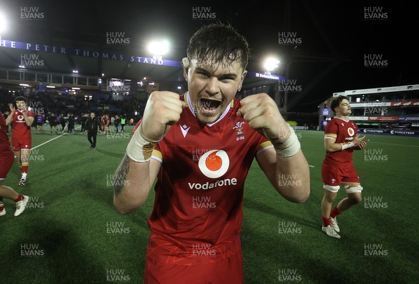 140325 - Wales U20s v England U20s - U20s Six Nations Championship - Dan Gemine of Wales at full time