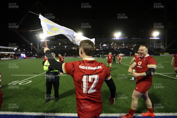 140325 - Wales U20s v England U20s - U20s Six Nations Championship - Steffan Emanuel of Wales at full time