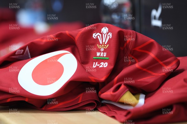 140325 - Wales U20 v England U20 - Six Nations Chamionship - A general view of the Wales changing rooms ahead of the match