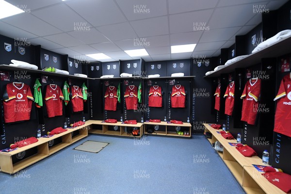 140325 - Wales U20 v England U20 - Six Nations Chamionship - A general view of the Wales changing rooms ahead of the match