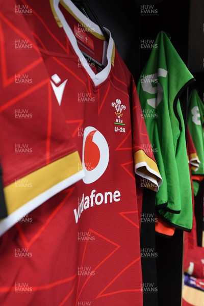 140325 - Wales U20 v England U20 - Six Nations Chamionship - A general view of the Wales changing rooms ahead of the match