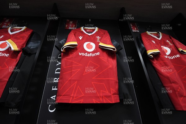 140325 - Wales U20 v England U20 - Six Nations Chamionship - A general view of the Wales changing rooms ahead of the match