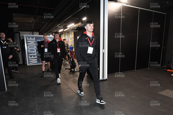 140325 - Wales U20 v England U20 - Six Nations Chamionship - Wales players arrive at the stadium ahead of the match