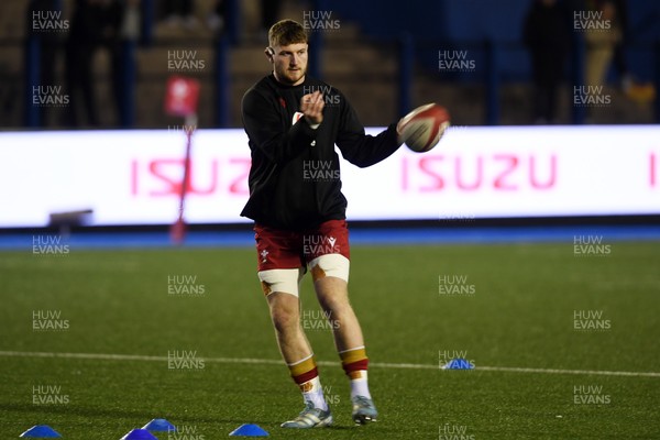 140325 - Wales U20 v England U20 - Six Nations Chamionship - Evan Minto of Wales U20s