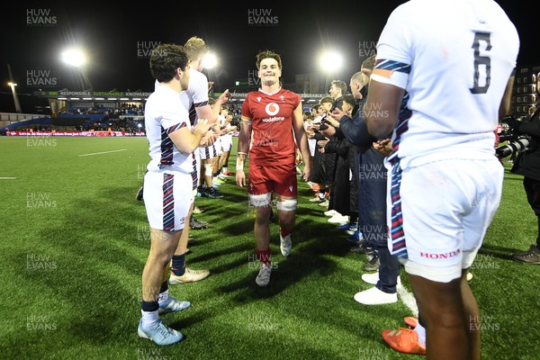 140325 - Wales U20 v England U20 - Six Nations Chamionship - Wales celebrate the win at full time