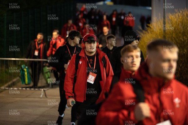 100322 - Wales U20s v France U20s - U20s 6 Nations Championship - Wales arrive at the stadium