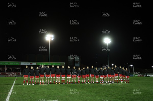 100322 - Wales U20s v France U20s - U20s 6 Nations Championship - Wales sing the anthem