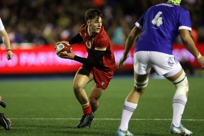 140226 - Wales U20s v France U20s - U20s Six Nations Championship - Sion Davies of Wales 