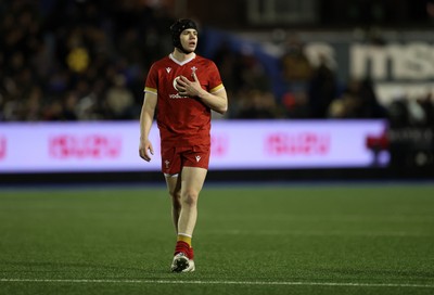 140226 - Wales U20s v France U20s - U20s Six Nations Championship - Rhys Cummings of Wales 