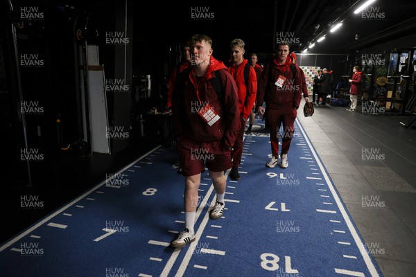 140226 - Wales U20s v France U20s - U20s Six Nations Championship - Wales arrives