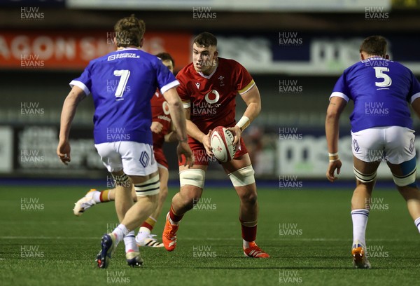 140226 - Wales U20s v France U20s - U20s Six Nations Championship - Luke Evans of Wales 