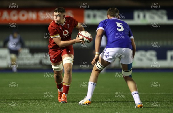 140226 - Wales U20s v France U20s - U20s Six Nations Championship - Luke Evans of Wales 