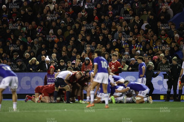 140226 - Wales U20s v France U20s - U20s Six Nations Championship - Fans watch the game