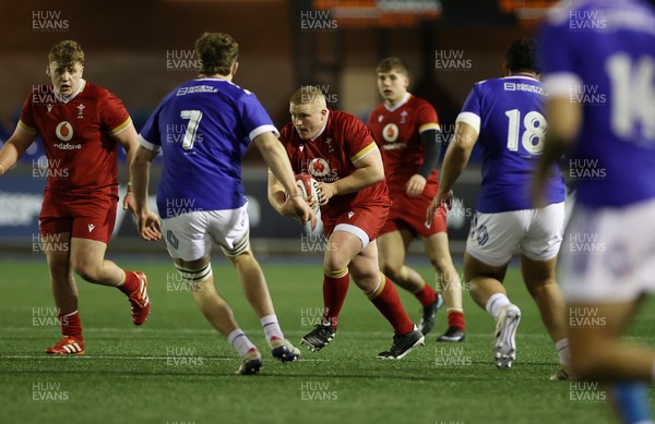 140226 - Wales U20s v France U20s - U20s Six Nations Championship - Jac Pritchard of Wales 