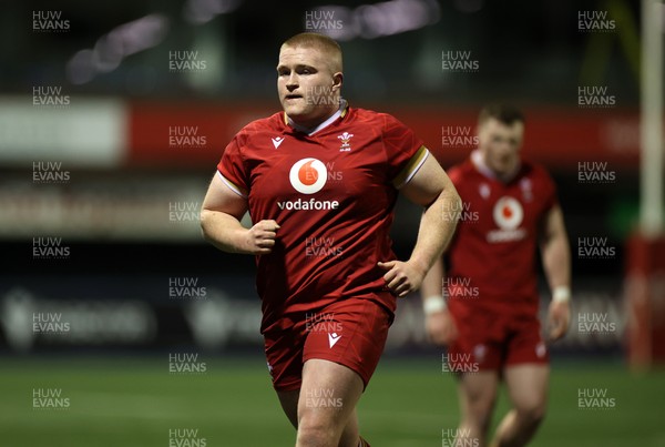 140226 - Wales U20s v France U20s - U20s Six Nations Championship - Jac Pritchard of Wales 