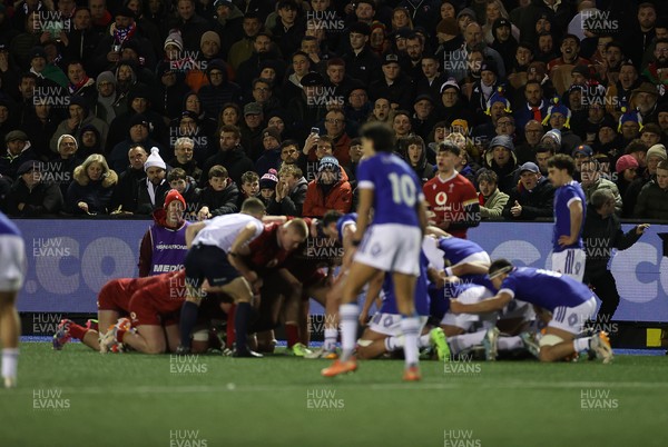 140226 - Wales U20s v France U20s - U20s Six Nations Championship - Scrum