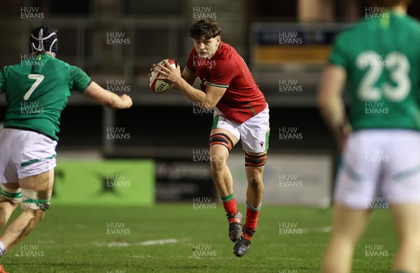 030223 - Wales U20s v Ireland U20s - U20s 6 Nations Championship - Ryan Woodman of Wales 