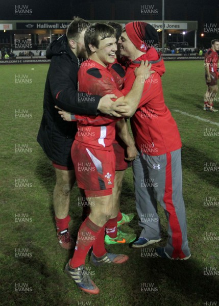 130315 - Wales U20s v Ireland U20s - RBS 6 Nations - Wales celebrates the victory