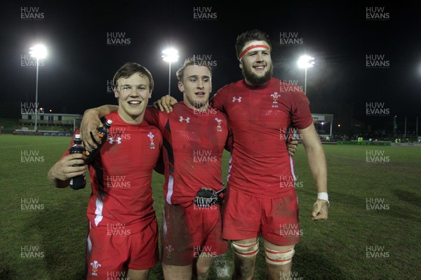 130315 - Wales U20s v Ireland U20s - RBS 6 Nations - Wales celebrates the victory